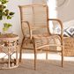 Baxton Studio Seminyak Lounge Chair in Natural Brown, , large