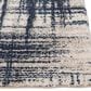 Central Oriental Oklahoma Badger 5" x 7"3" Cream and Navy Area Rug, , large