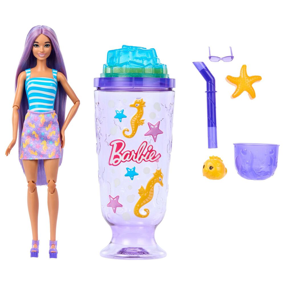 Barbie Pop Reveal Sea Slushy Series Doll in Purple, , large