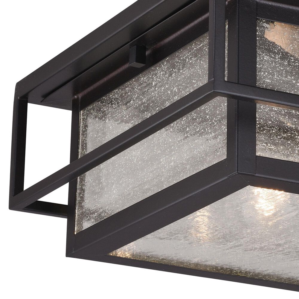 Vaxcel Hyde Park 1-Light Outdoor Flush Mount in Espresso Bronze, , large