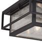 Vaxcel Hyde Park 1-Light Outdoor Flush Mount in Espresso Bronze, , large