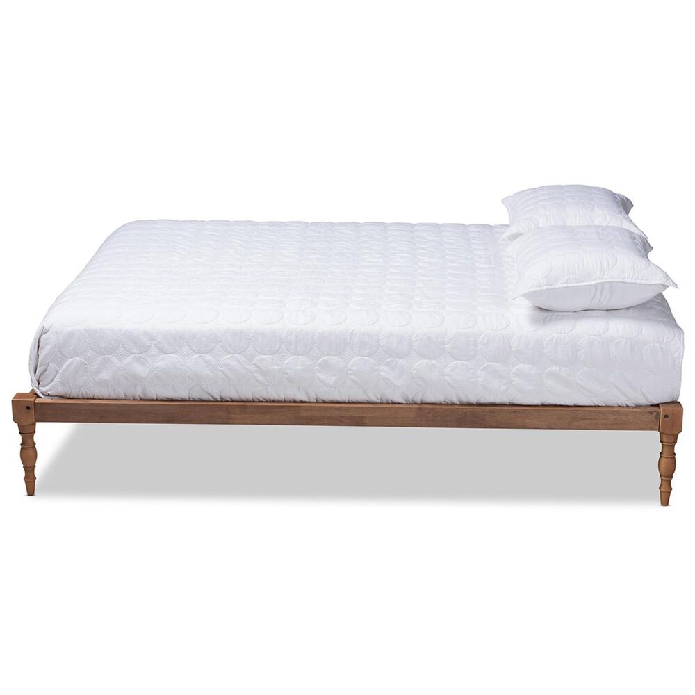 Baxton Studio Iseline King Platform Bed in Walnut, , large