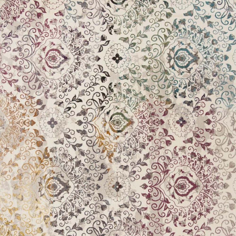 Safavieh Aria 6&#39;6&quot; Round Cream and Multicolor Area Rug, , large