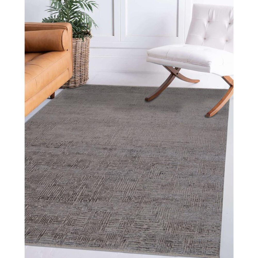 Amer Rugs Quartz 10&#39; x 14&#39; Charcoal Area Rug, , large