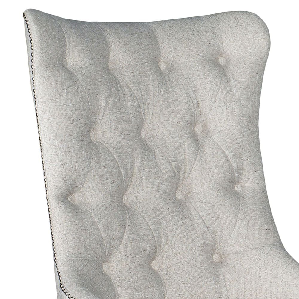 Hooker Furniture Castella Tufted Side Chair with Natural Tan Cushion in Antique Slate &#40;Set of 2&#41;, , large