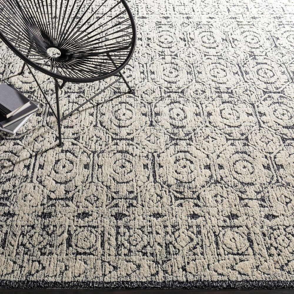 Surya Louvre Black, Ivory and Cream 10&#39; x 14&#39; Area Rug, , large
