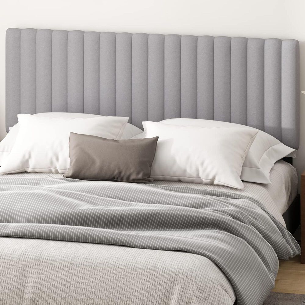 HOMLUX Roanne Queen Upholstered Tufted Headboard in Glacier, , large