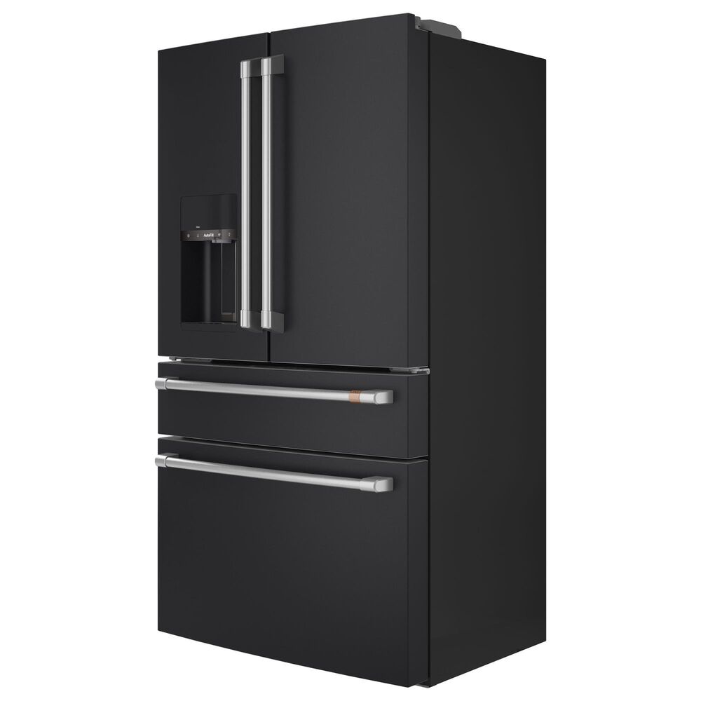 Cafe 22.3 Cu. Ft. 4Door French Door Refrigerator in Matte Black Shop NFM