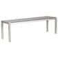 Zuo Modern Metropolitan Bench in Silver/Gray, , large