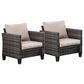 HOMLUX Patio Lounge Chair in Beige (Set of 2), , large