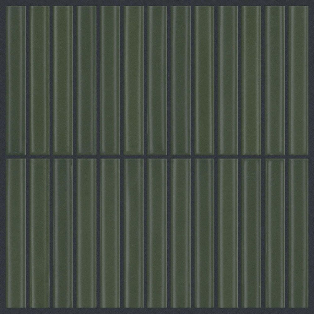 Shaw Embrace Fern 11.5" x 11.75" Glass Mosaic Sheet, , large