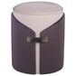 Rta Products Two-Toned Vanity Stool Storage Ottoman in Brown, , large