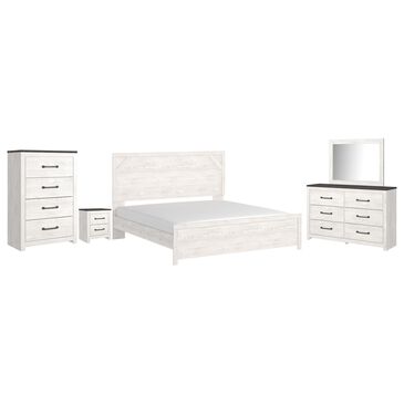 Signature Design by Ashley Gerridan 5-Piece Queen Bedroom Set in White and Gray, , large