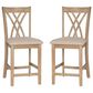 Linon Home Decor Maggie Counter Stool in Natural (Set of 2), , large