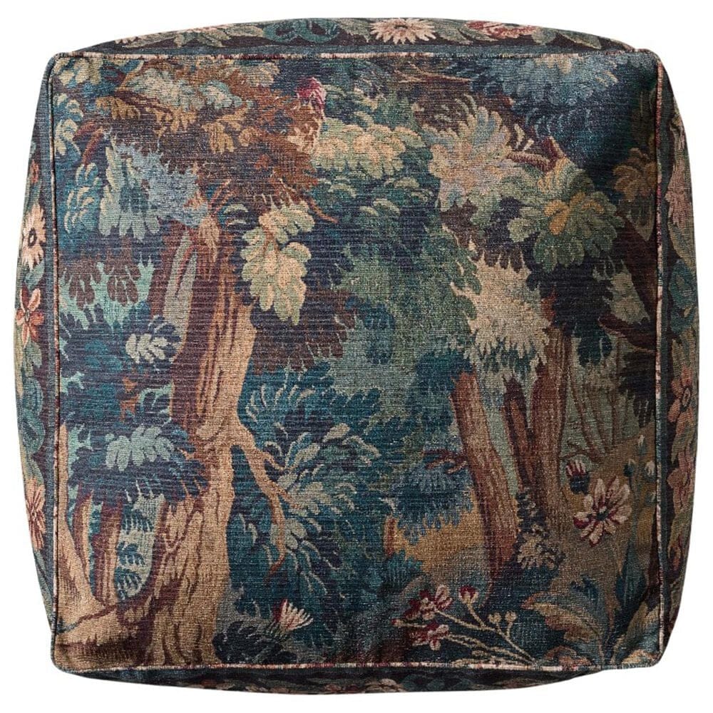 Loloi 36" Square Pouf in Blue, , large