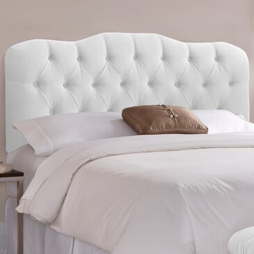 Skyline Furniture Queen Headboard in Velvet White, , large
