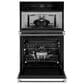 JennAir Noir 27" Combination Electric Microwave and Wall Oven in Stainless Steel and Black, , large