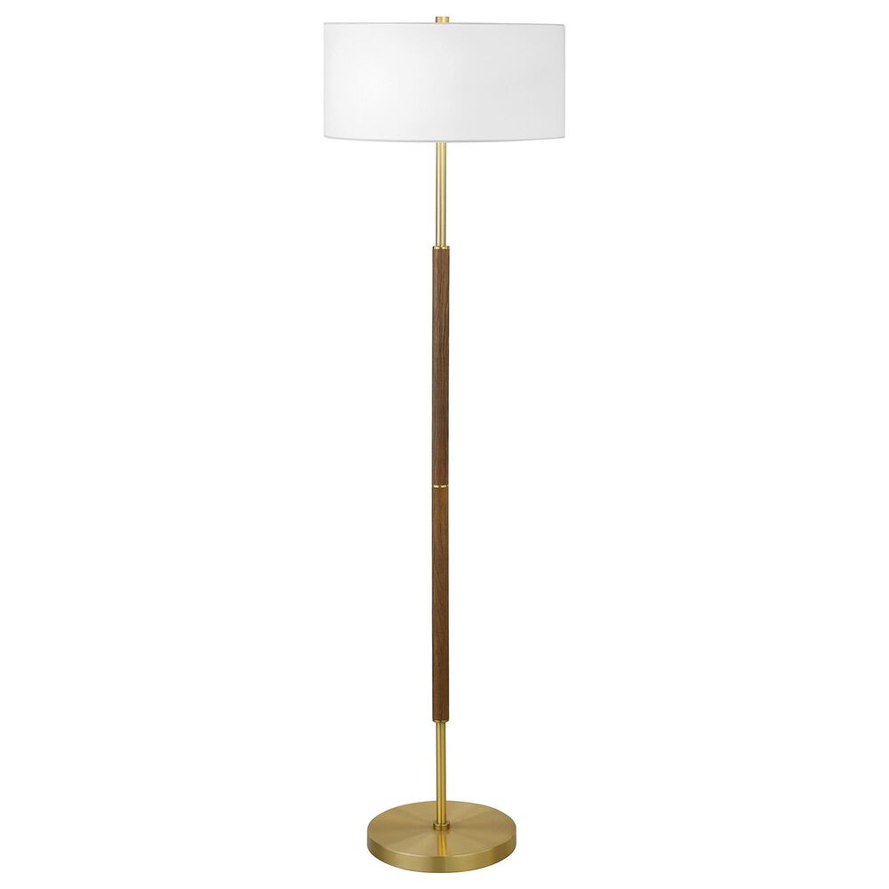 Hudson And C Simone Floor Lamp In Brass Rustic Oak Nebraska Furniture Mart Hudson And C Simone Floor Lamp In, Rustic Oak Floor Lamp