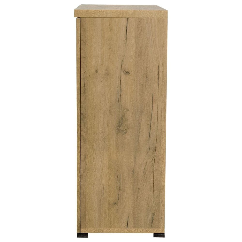 Coaster Bristol 6-Shelf Shoe Cabinet in Golden Oak, , large