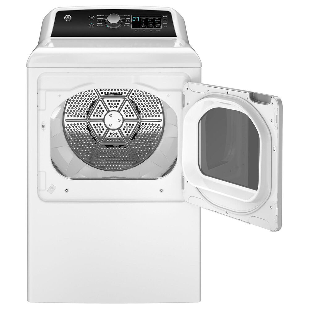 GE Appliances 7.4 Cu. Ft. Smart Front Load Gas Dryer with Sensor Dry in White, , large