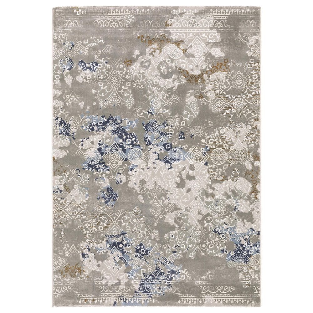 Oriental Weavers Easton Hidden Objects 2"3" x 7"6" Grey Runner, , large