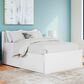 Ashley Onita Full Panel Platform Bed with 1 Side Storage in White, , large