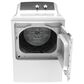 GE Appliances 6.2 Cu. Ft. Electric Dryer in White and Stainless Steel, , large