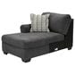 Ashley Ambee 3-Piece Left Facing Sectional with Chaise in Slate, , large