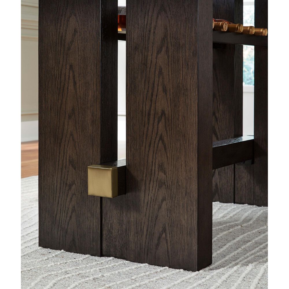 Millenium Burkhaus Rectangular Counter Dining Table in Brown Oak - Table Only, , large