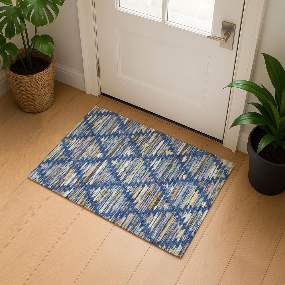 Dalyn Rug Company Kenner KN2 Navy 1'8" x 2'6" Area Rug, , large