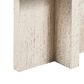 Furniture Worldwide Daxton Console Table in White Travertine, , large