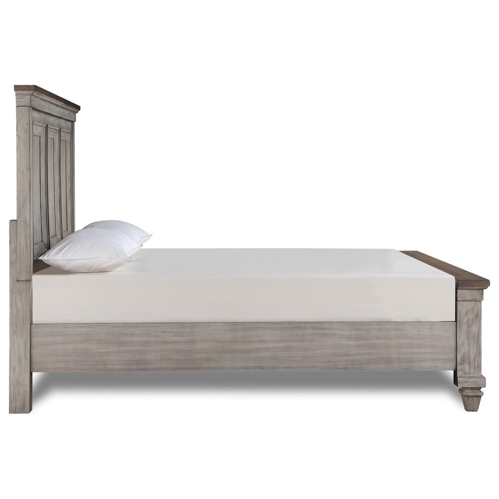 New Heritage Mariana 4 Piece Queen Bedroom Set in Vintage Crme with Panel Bed, Dresser, Mirror and Nightstand, , large