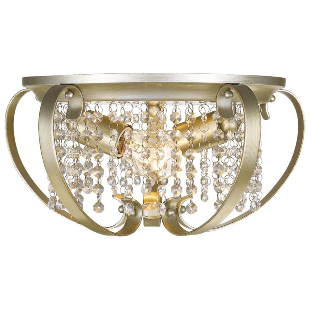 Golden Lighting Ella Flush Mount in White Gold, , large