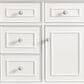 James Martin Vanities Lorelai 48" Single Vanity in Bright White with 3 cm Carrara White Marble Top, , large