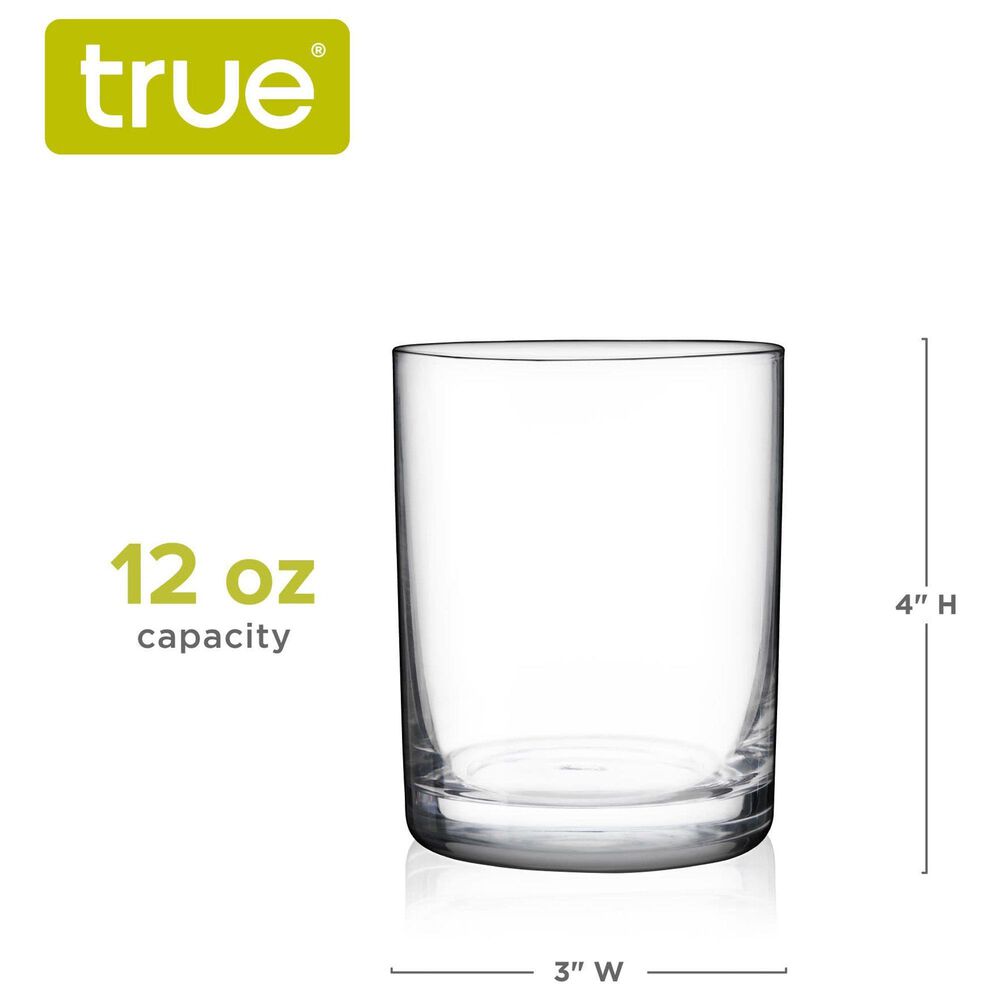 True 12 Oz Rocks Cocktail Glasses in Clear &#40;Set of 4&#41;, , large