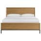 Hawthorne Furniture Newport King Panel Bed in Natural Oak and Matte Black, , large