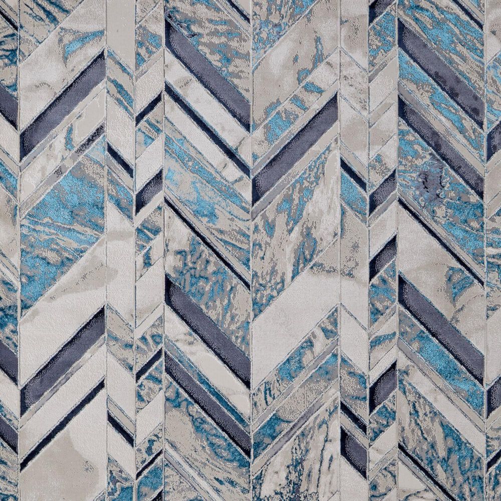 Feizy Indio 3&#39;11&quot; x 6&#39; Navy and Beige Area Rug, , large