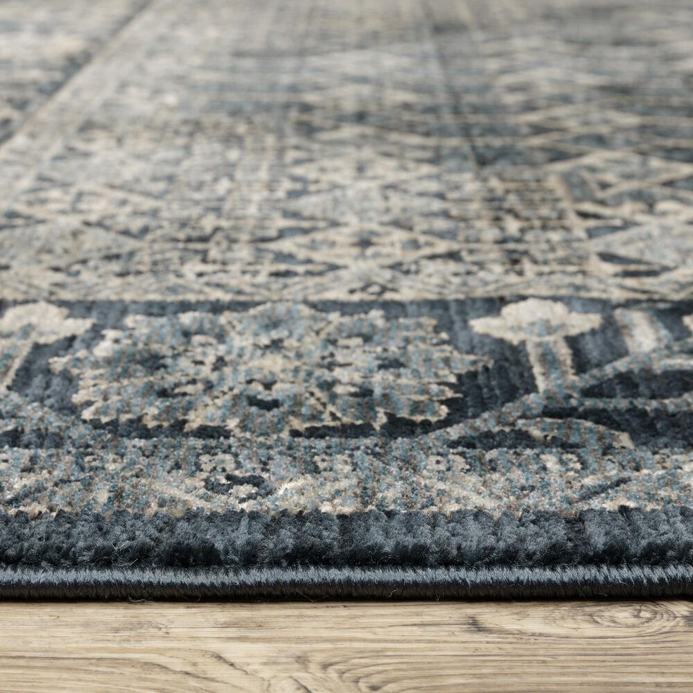 Oriental Weavers Capella Blue and Ivory 7&#39;10&quot; x 10&#39;10&quot; Area Rug, , large
