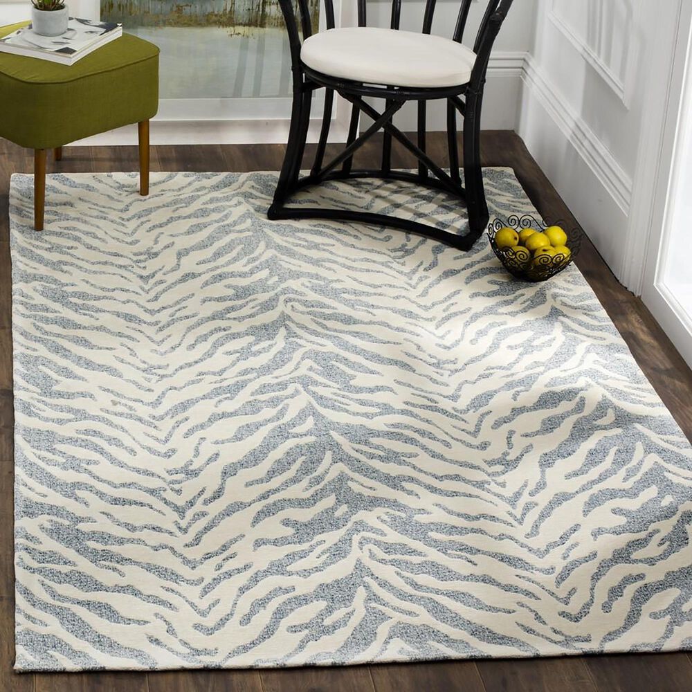 Safavieh Marbella MRB632C 8&#39; x 10&#39; Blue and Ivory Area Rug, , large