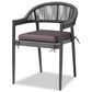 Baxton Studio Wendell Patio Dining Chair in Grey, , large
