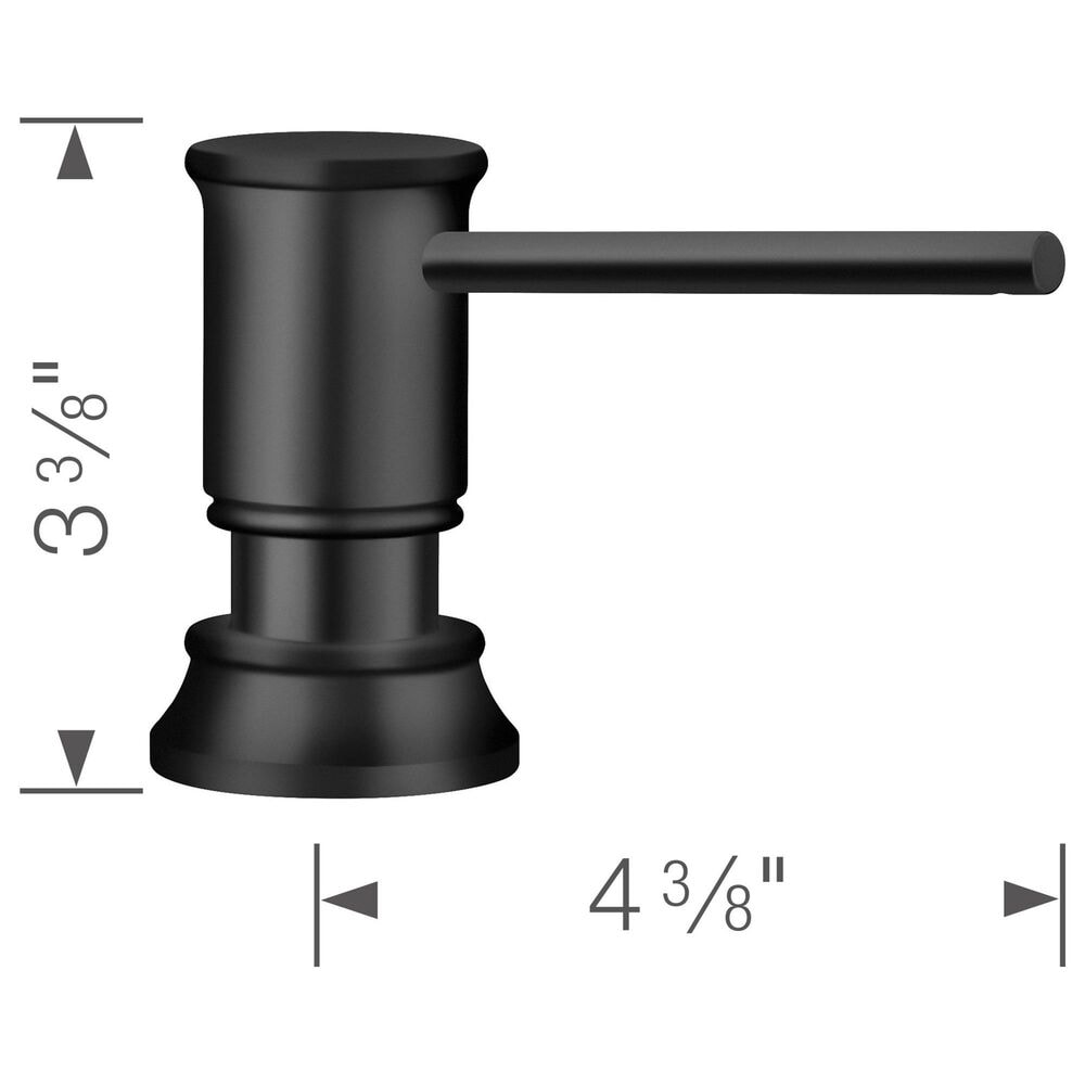 Blanco Empressa Soap Dispenser in Matte Black, , large