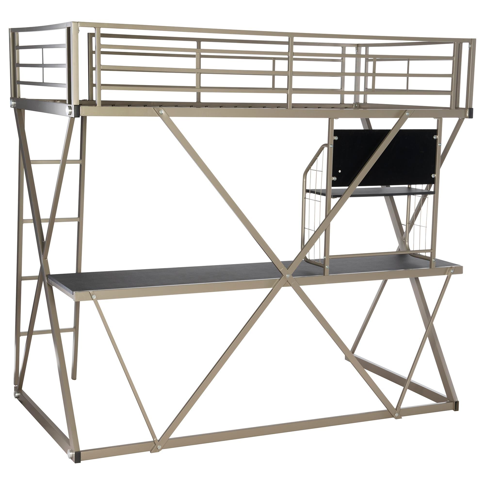 Parkerville Furniture Line Twin Z-Loft Bed in Pewter | NFM