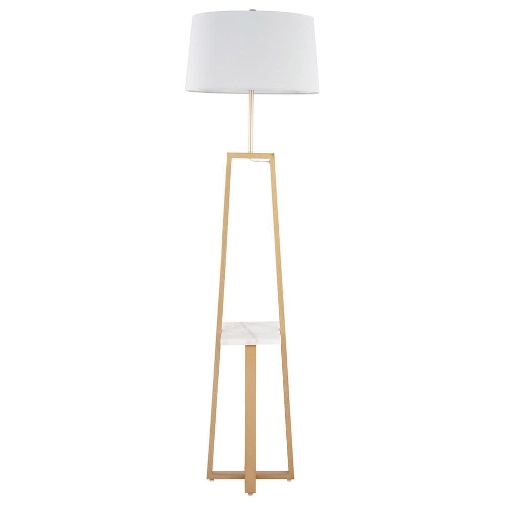 Lumisource Cosmo Floor Lamp in Gold and White, , large