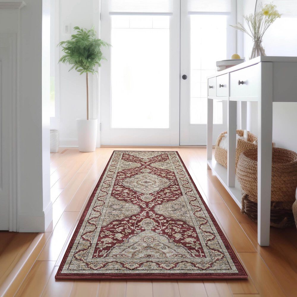 Dalyn Rug Company Hatay HY3 2&#39;3&quot; x 7&#39;6&quot; Garnet Runner, , large