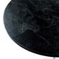 Leisuremod LeisureMod Verve Collection Modern Bar Height Table White Base with 48 Round Black Marbelized MDF Top, , large