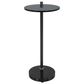 Uttermost Steward Drink Table in Solid Black and Brushed Brass, , large