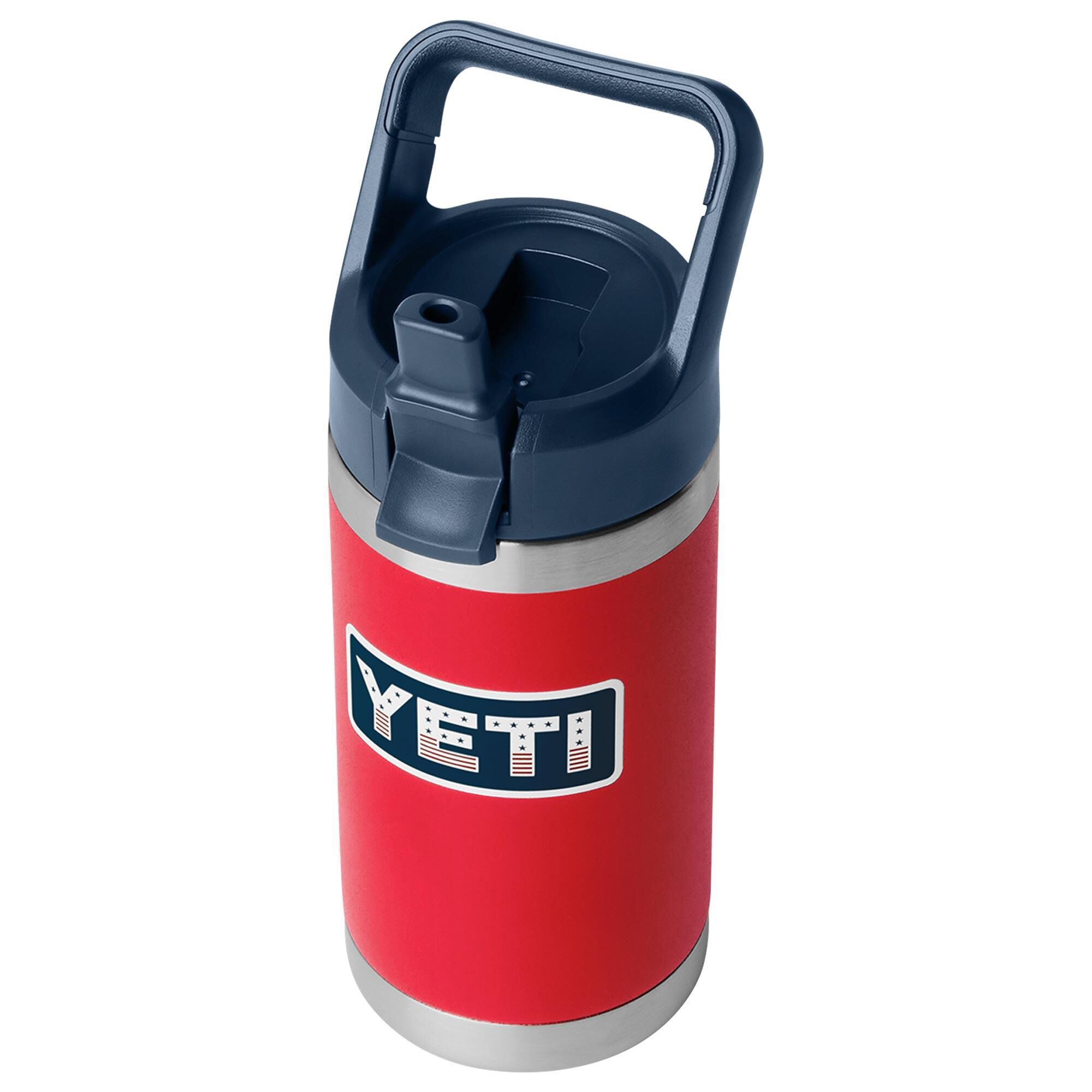 YETI Rambler Jr. 12 Oz Kids Water Bottle with Straw Cap in Red
