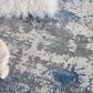 Nourison Rustic Textures RUS08 Grey and Blue 9"3" x 12"9" Area Rug, , large