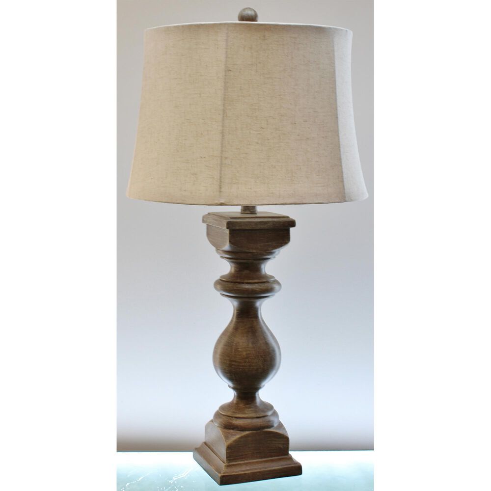 TLC Wood Table Lamp and Shade, , large