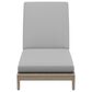 Homestyles Sustain Patio Chaise Lounge with Gray Cushion in Stain Brown, , large
